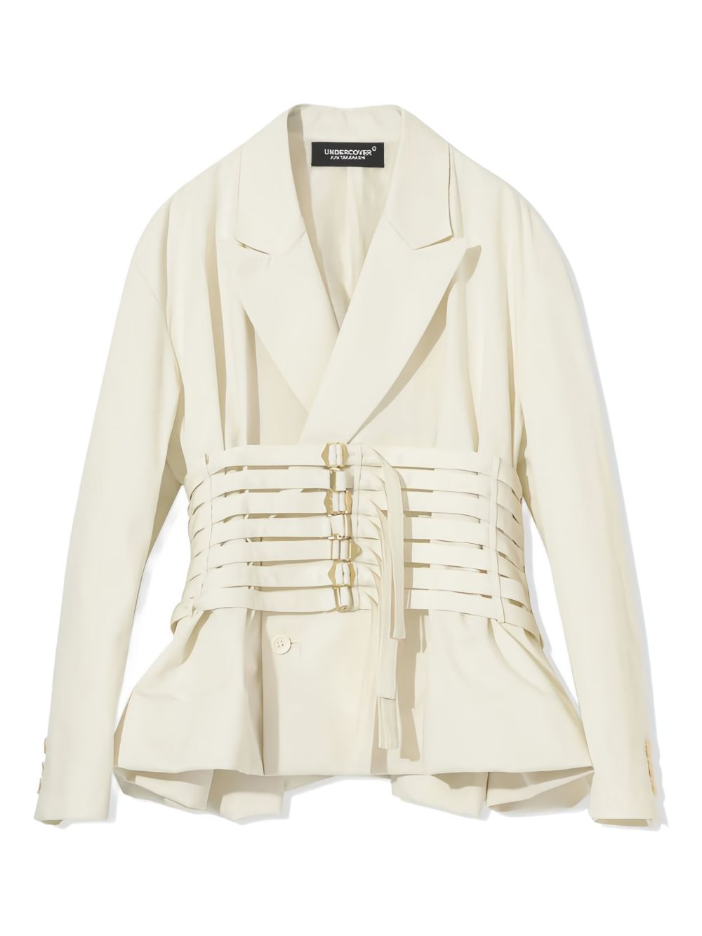 Giacca con cinturini in bianco Undercover - donna 