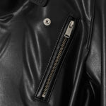 Giacca in pelle con fibbie in nero Undercover - donna 