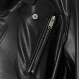 Giacca in pelle con fibbie in nero Undercover - donna 