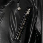 Giacca in pelle con fibbie in nero Undercover - donna 
