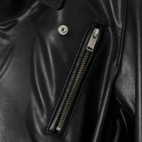 Giacca in pelle con fibbie in nero Undercover - donna 