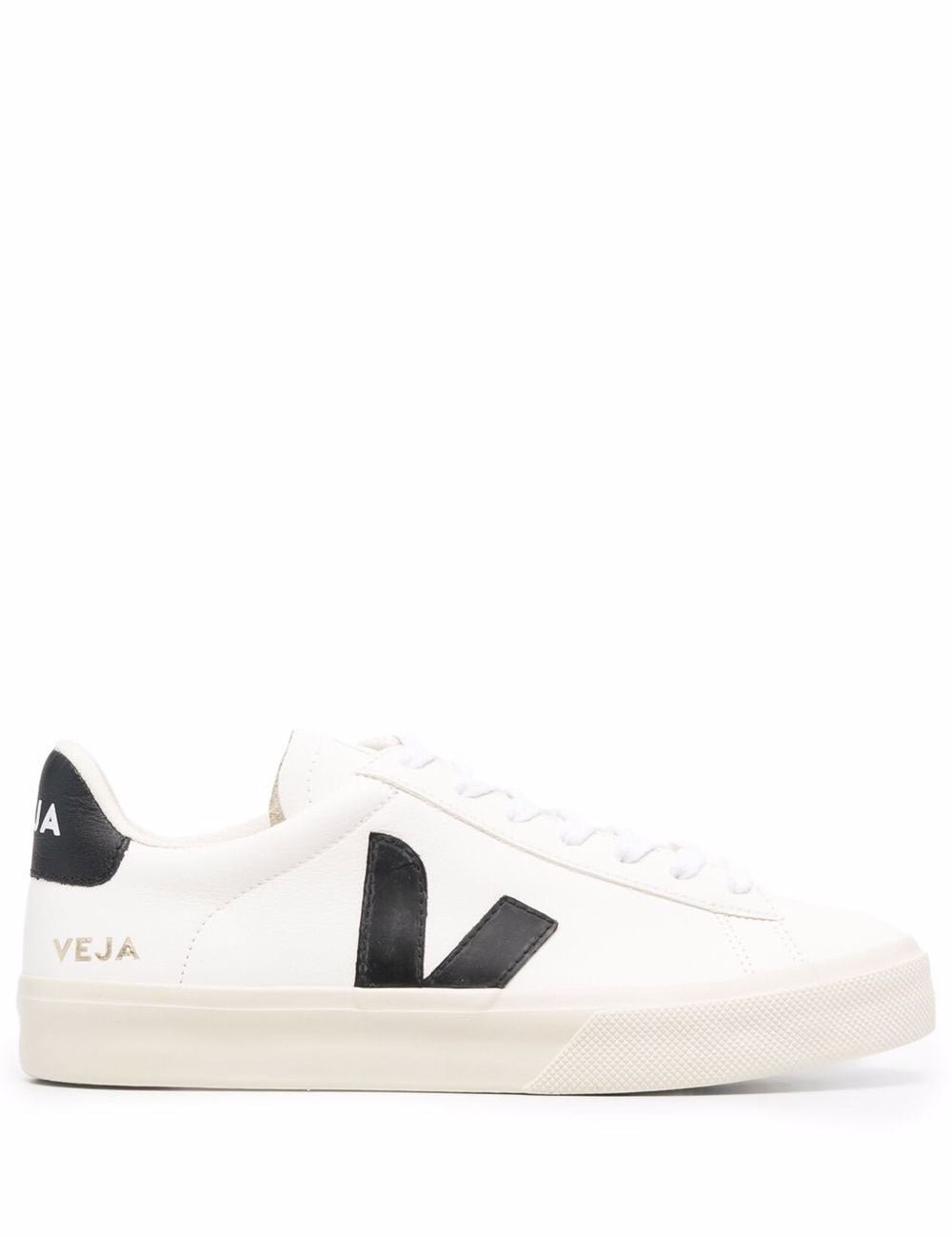 Sneakers basse campo in bianco e nero - VEJA uomo 