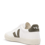 Sneakers basse campo in bianco e verde Veja - donna 
