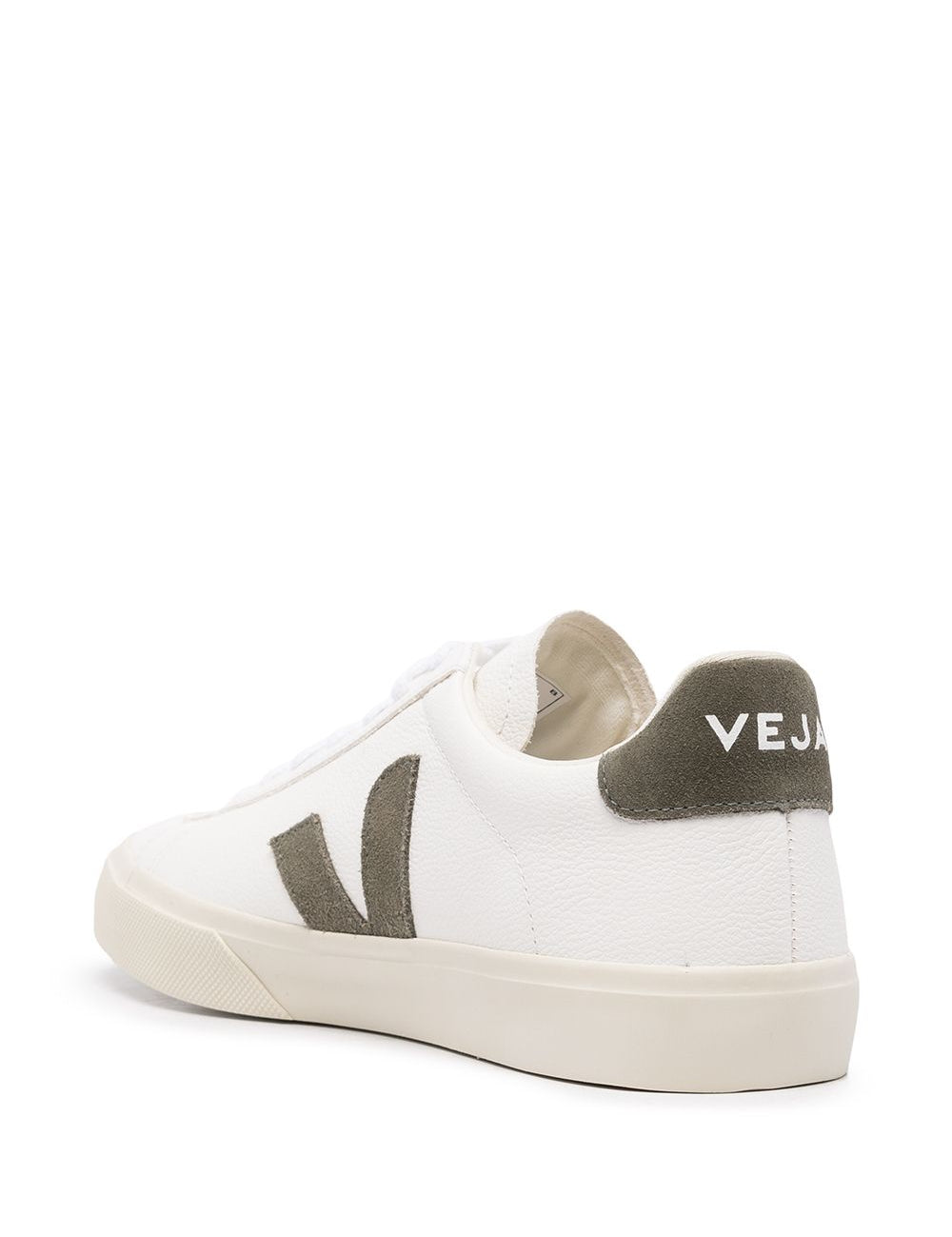 Sneakers basse campo in bianco e verde Veja - donna 