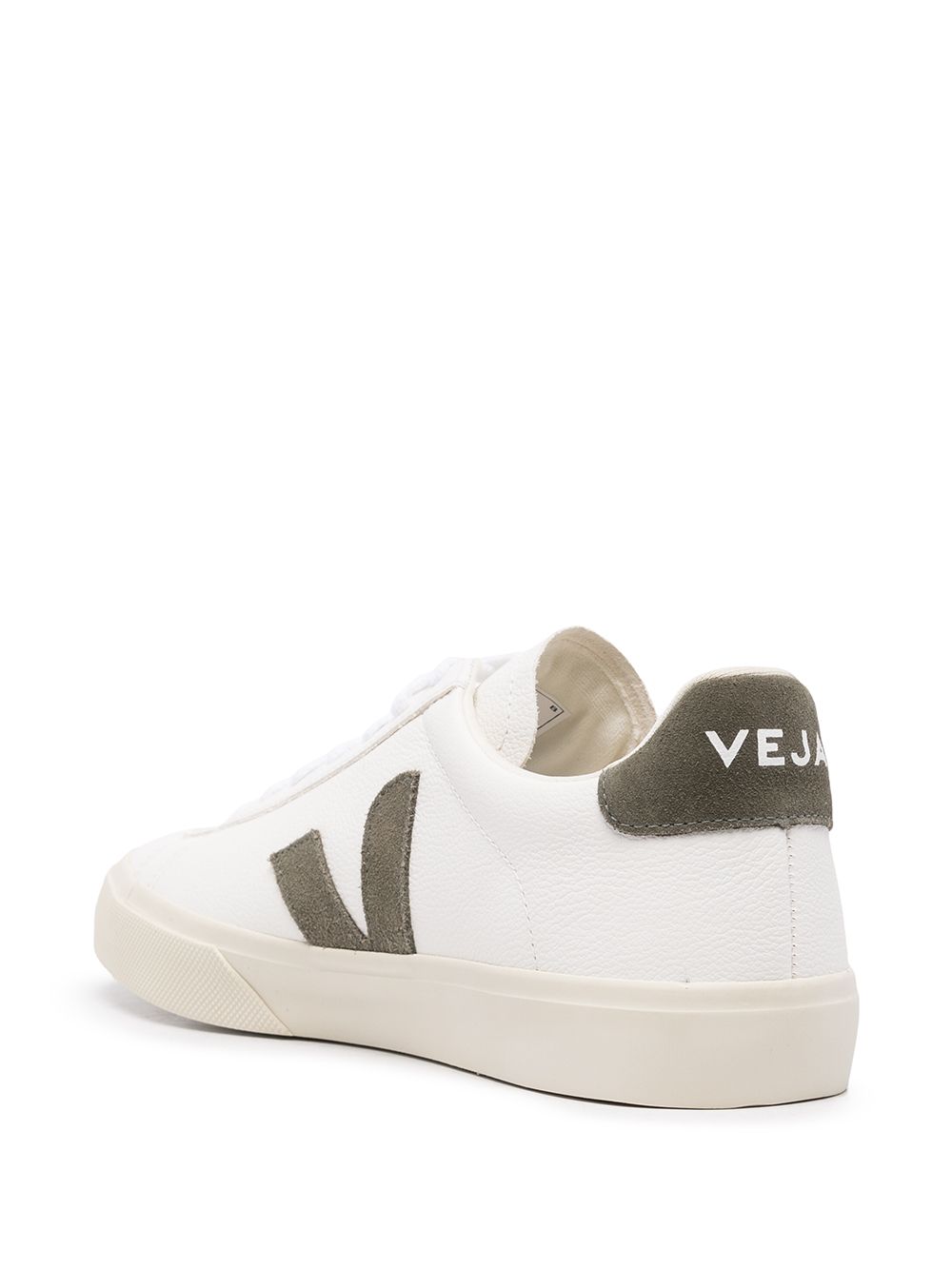 Sneakers basse campo in bianco e verde Veja - donna 