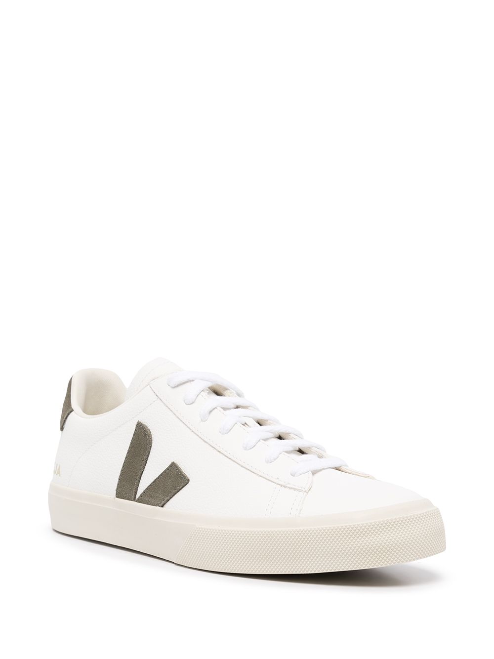 Sneakers basse campo in bianco e verde Veja - donna 