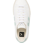 Sneakers basse campo in bianco e verde Veja - donna 