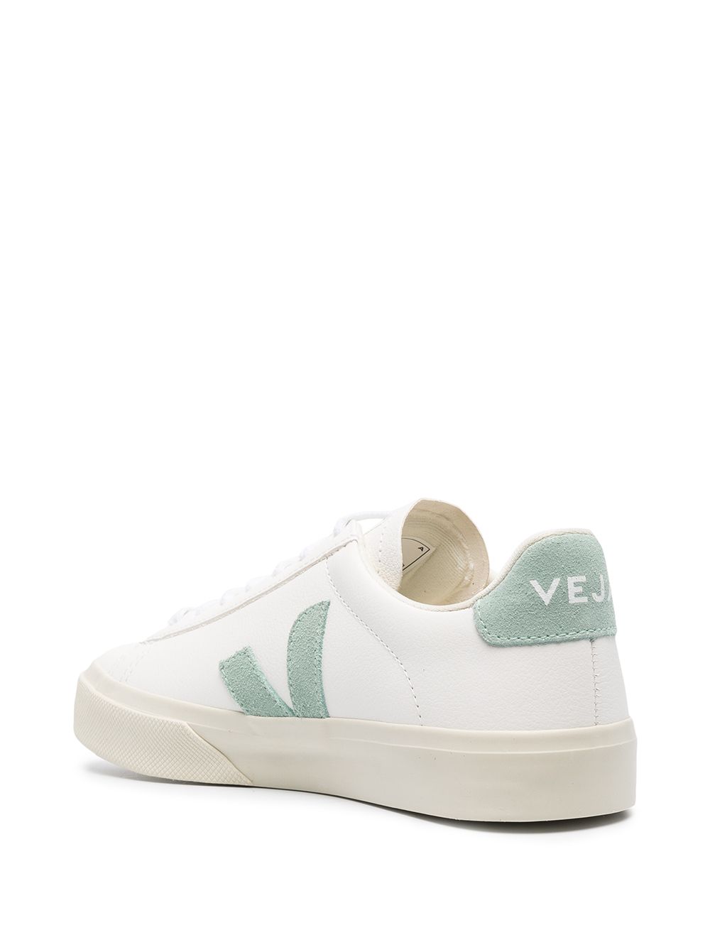 Sneakers basse campo in bianco e verde Veja - donna 