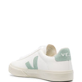Sneakers basse campo in bianco e verde Veja - donna 