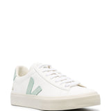 Sneakers basse campo in bianco e verde Veja - donna 