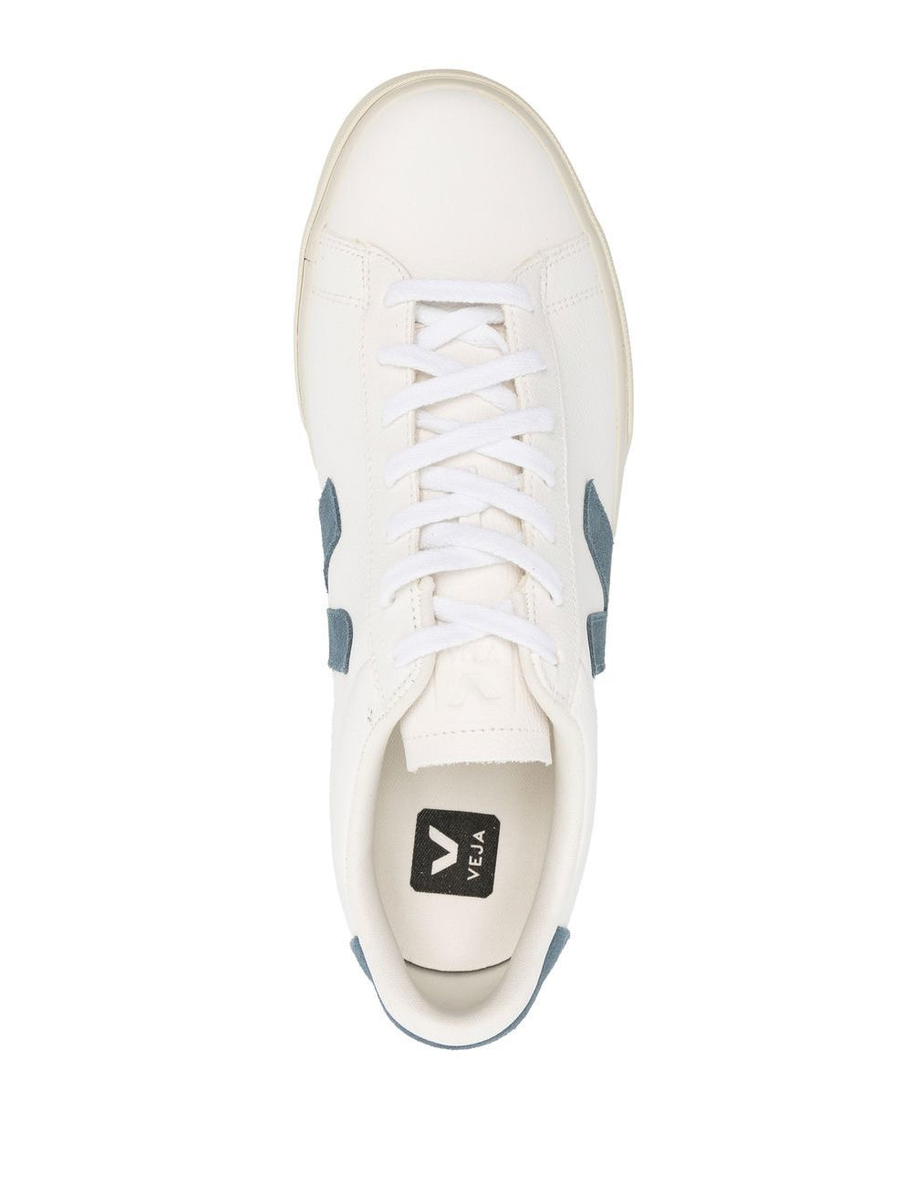 Sneakers basse campo in bianco e blu - VEJA uomo 