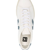 Sneakers basse campo in bianco e blu - VEJA uomo 