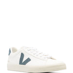 Sneakers basse campo in bianco e blu - VEJA uomo 
