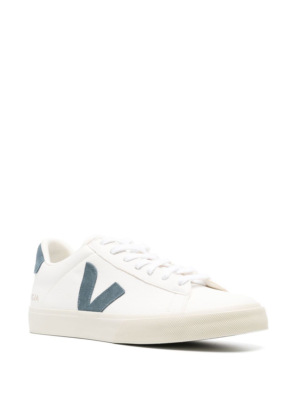Sneakers basse campo in bianco e blu - VEJA uomo 