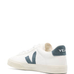 Sneakers basse campo in bianco e blu - VEJA uomo 