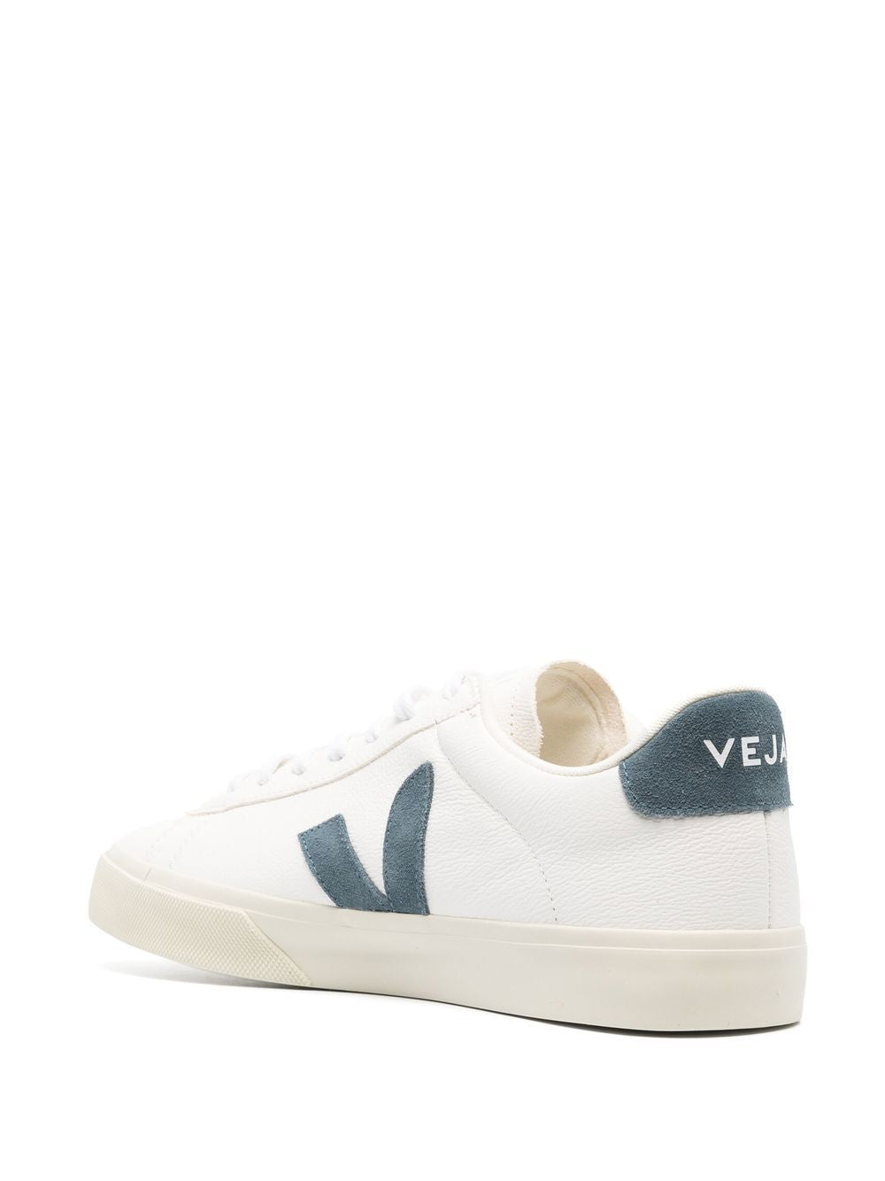 Sneakers basse campo in bianco e blu - VEJA uomo 