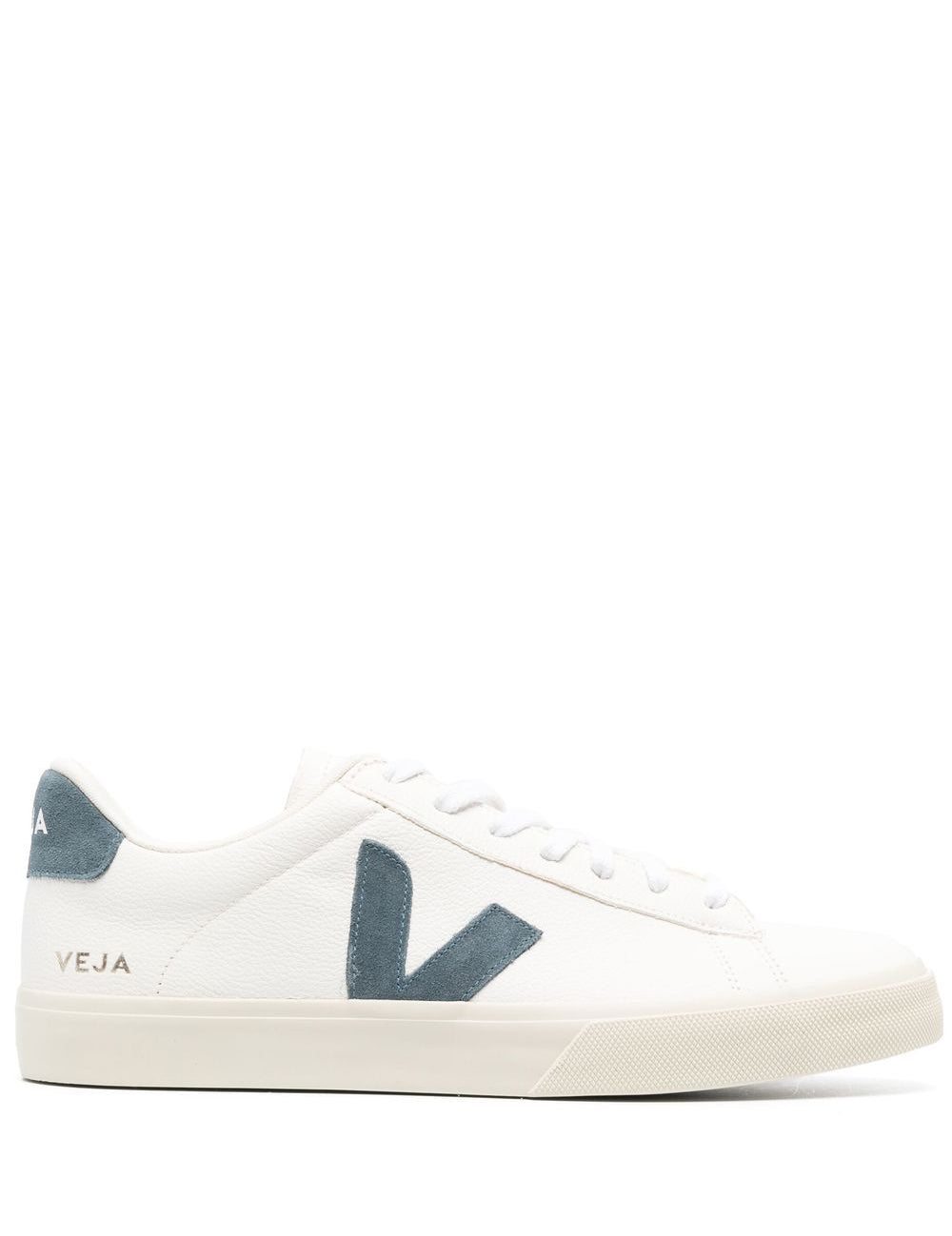Sneakers basse campo in bianco e blu - VEJA uomo 