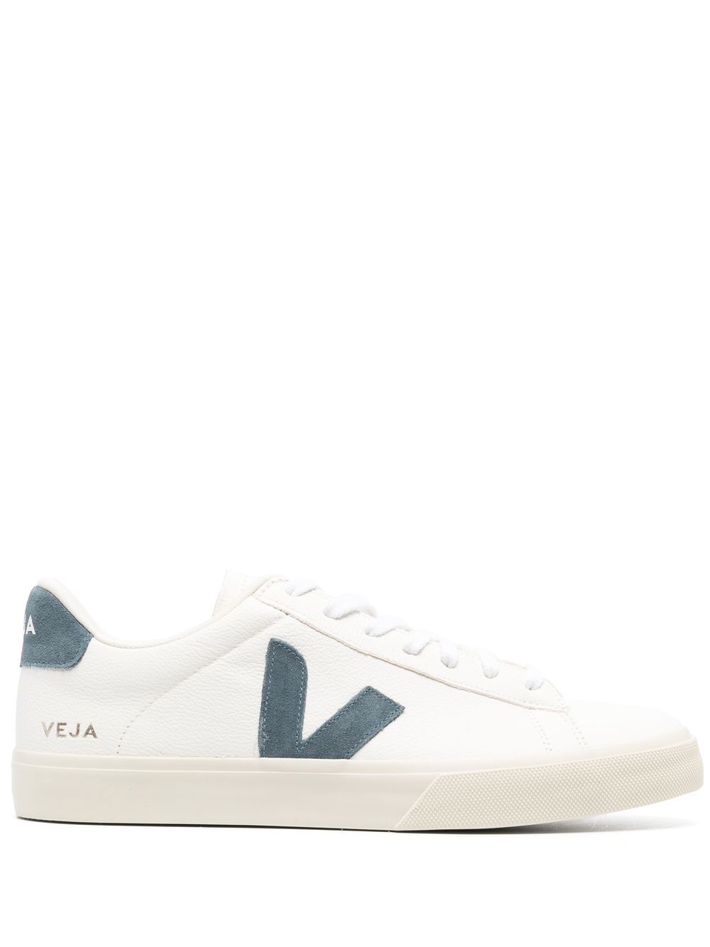 Sneakers basse campo in bianco e blu - VEJA uomo 