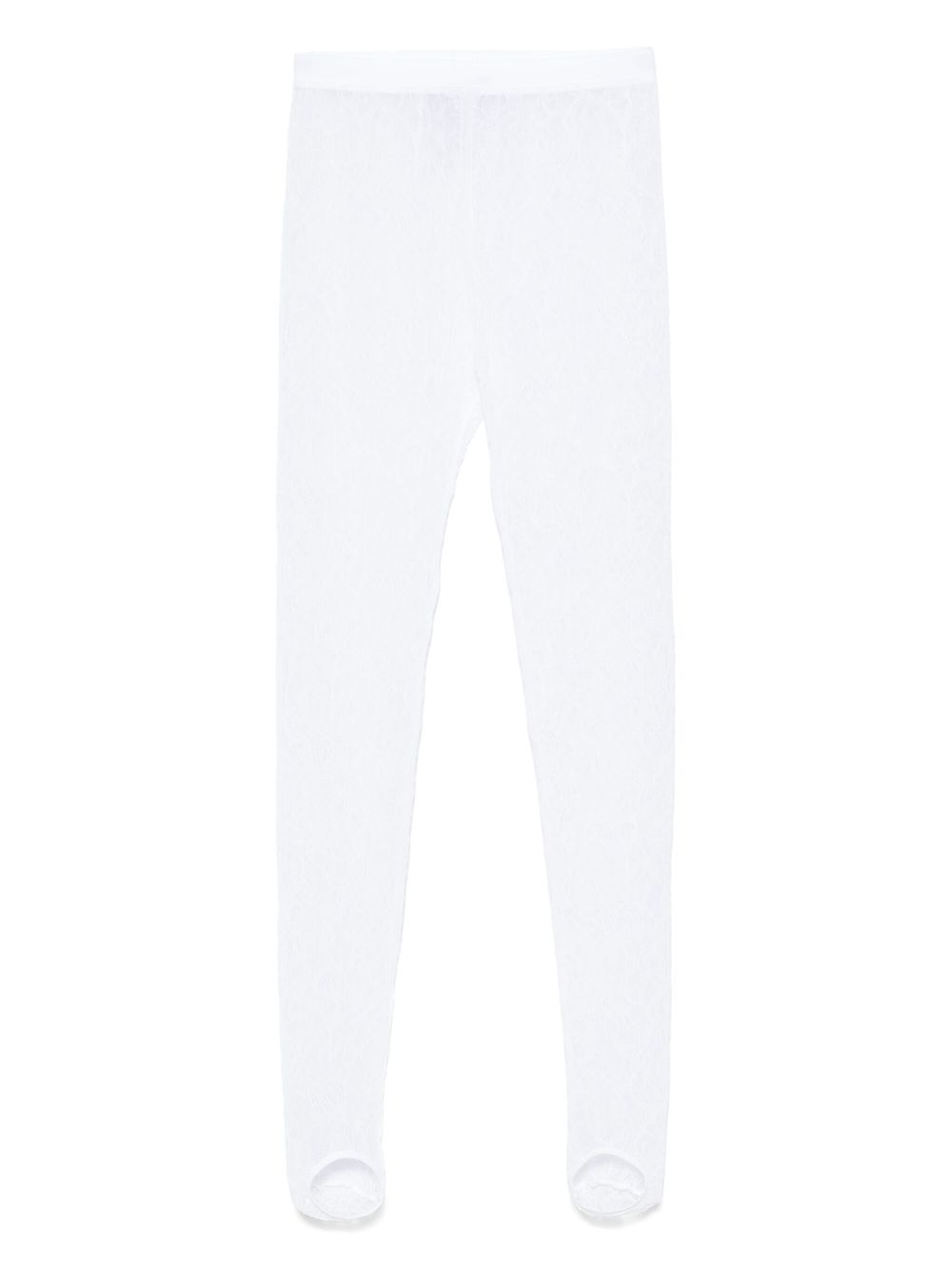 Leggings in pizzo in bianco Wardrobe.NYC - donna 