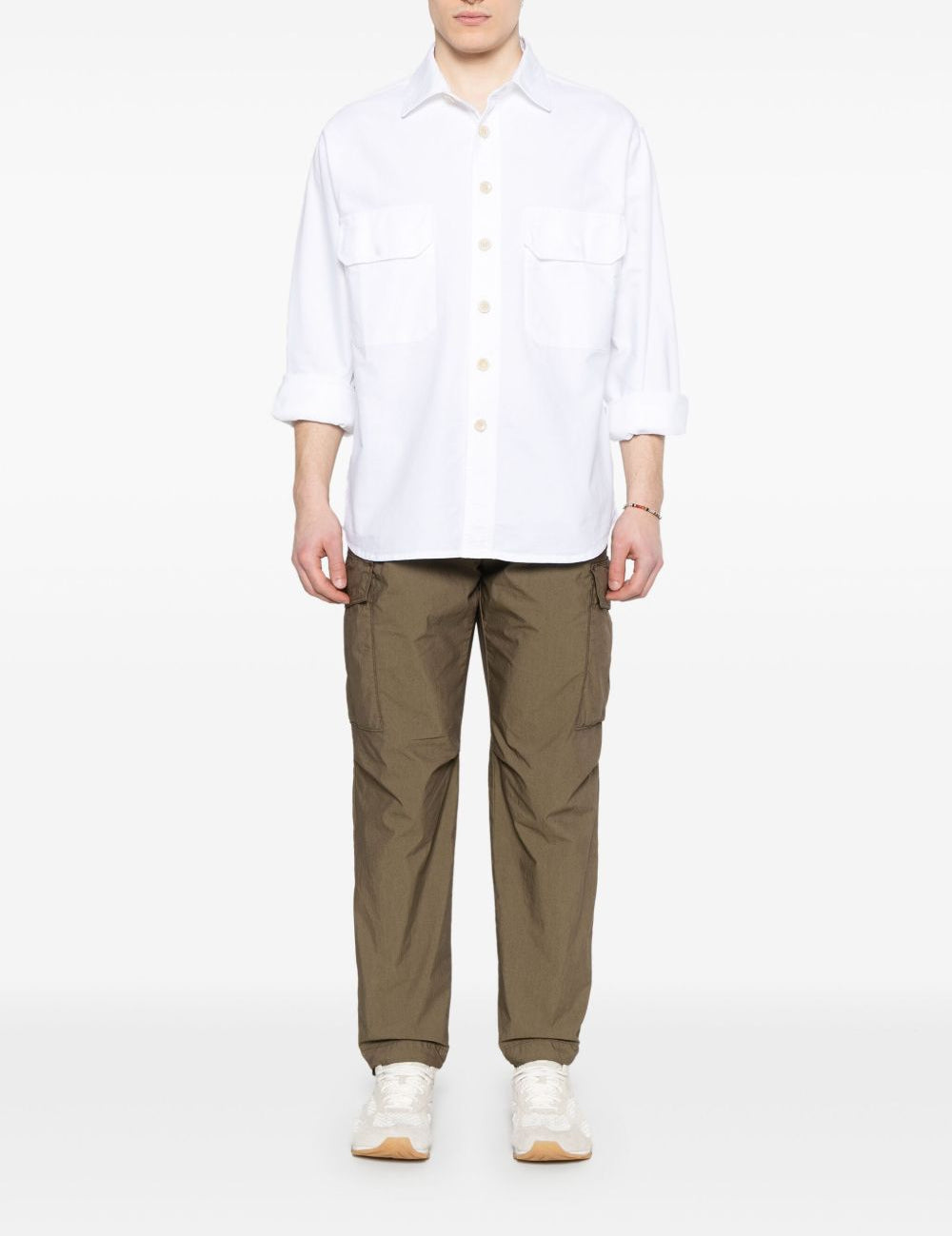 Camicia classica in bianco Whitesand - uomo 