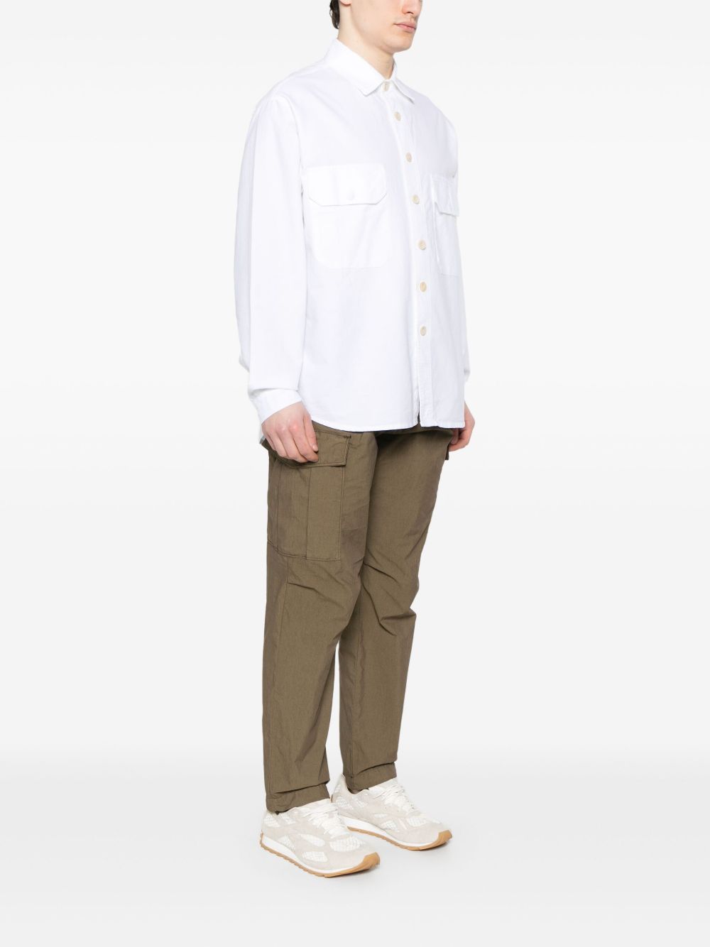 Camicia classica in bianco Whitesand - uomo 