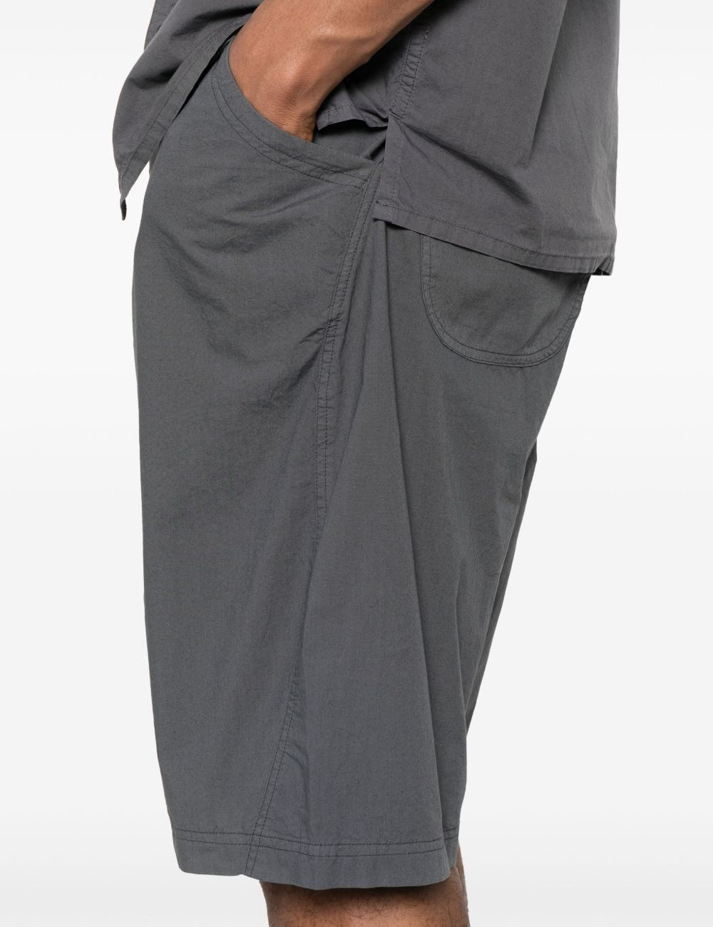 Bermuda twisted in grigio medio YMC - uomo 