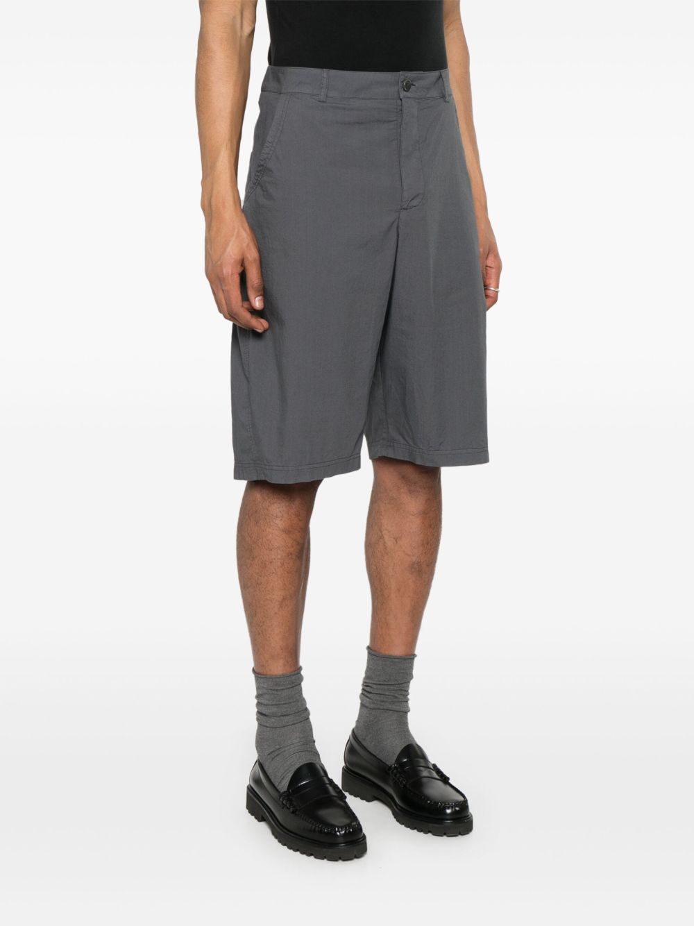 Bermuda twisted in grigio medio YMC - uomo 