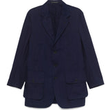 Giacca monopetto in blu Yohji Yamamoto - uomo 
