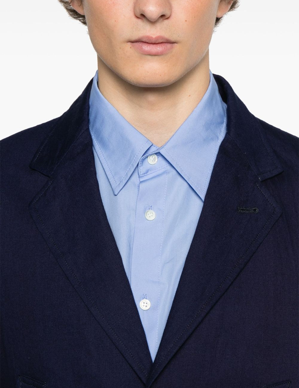 Giacca monopetto in blu Yohji Yamamoto - uomo 