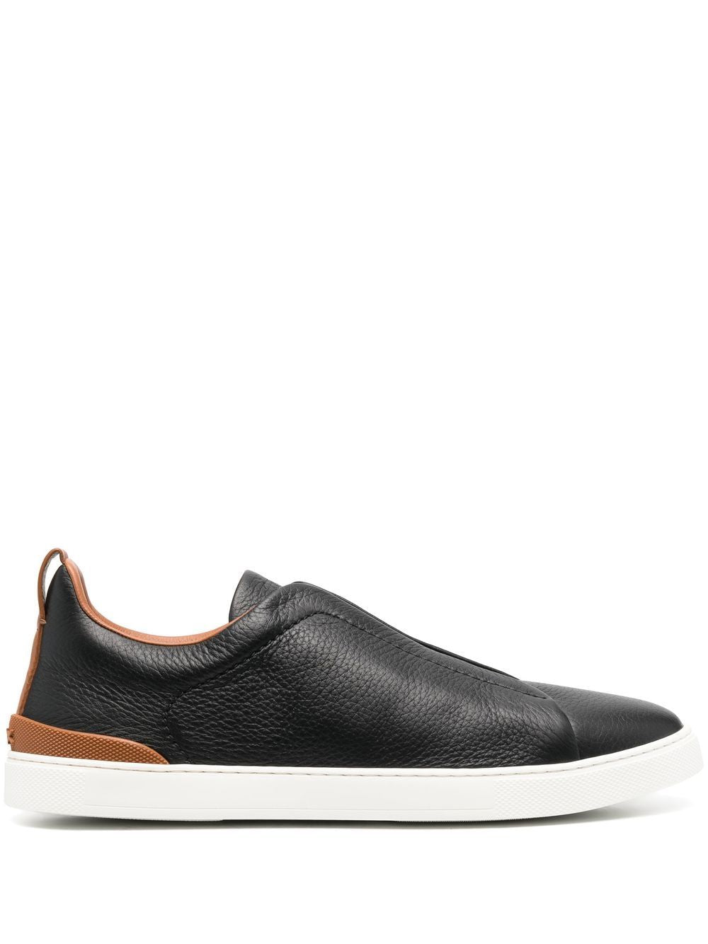 Sneaker4s basse in nero e marrone - ZEGNA uomo 