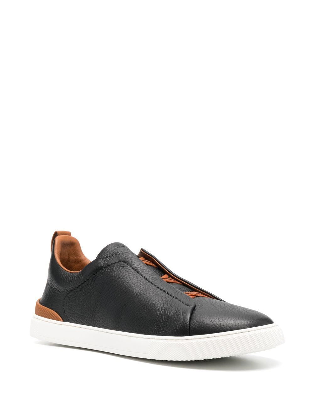 Sneaker4s basse in nero e marrone - ZEGNA uomo 