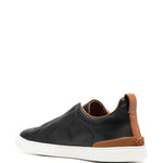 Sneaker4s basse in nero e marrone - ZEGNA uomo 