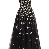 Abito midi in tulle daisy Monique Lhuillier - donna 