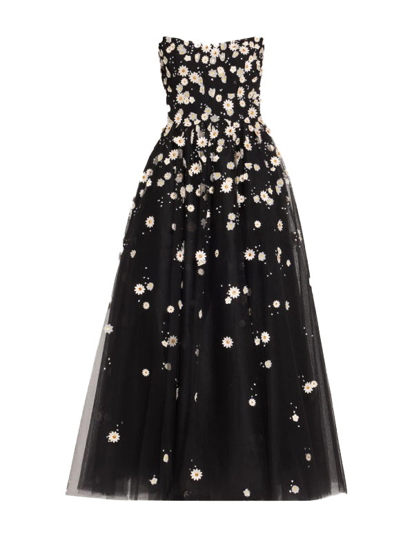 Abito midi in tulle daisy Monique Lhuillier - donna 