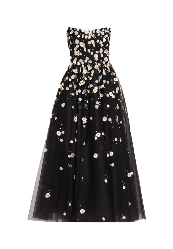 Abito midi in tulle daisy Monique Lhuillier - donna 