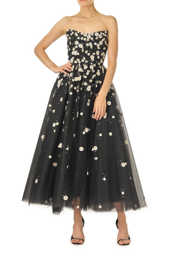 Abito midi in tulle daisy Monique Lhuillier - donna 