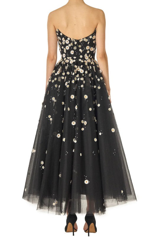 Abito midi in tulle daisy Monique Lhuillier - donna 