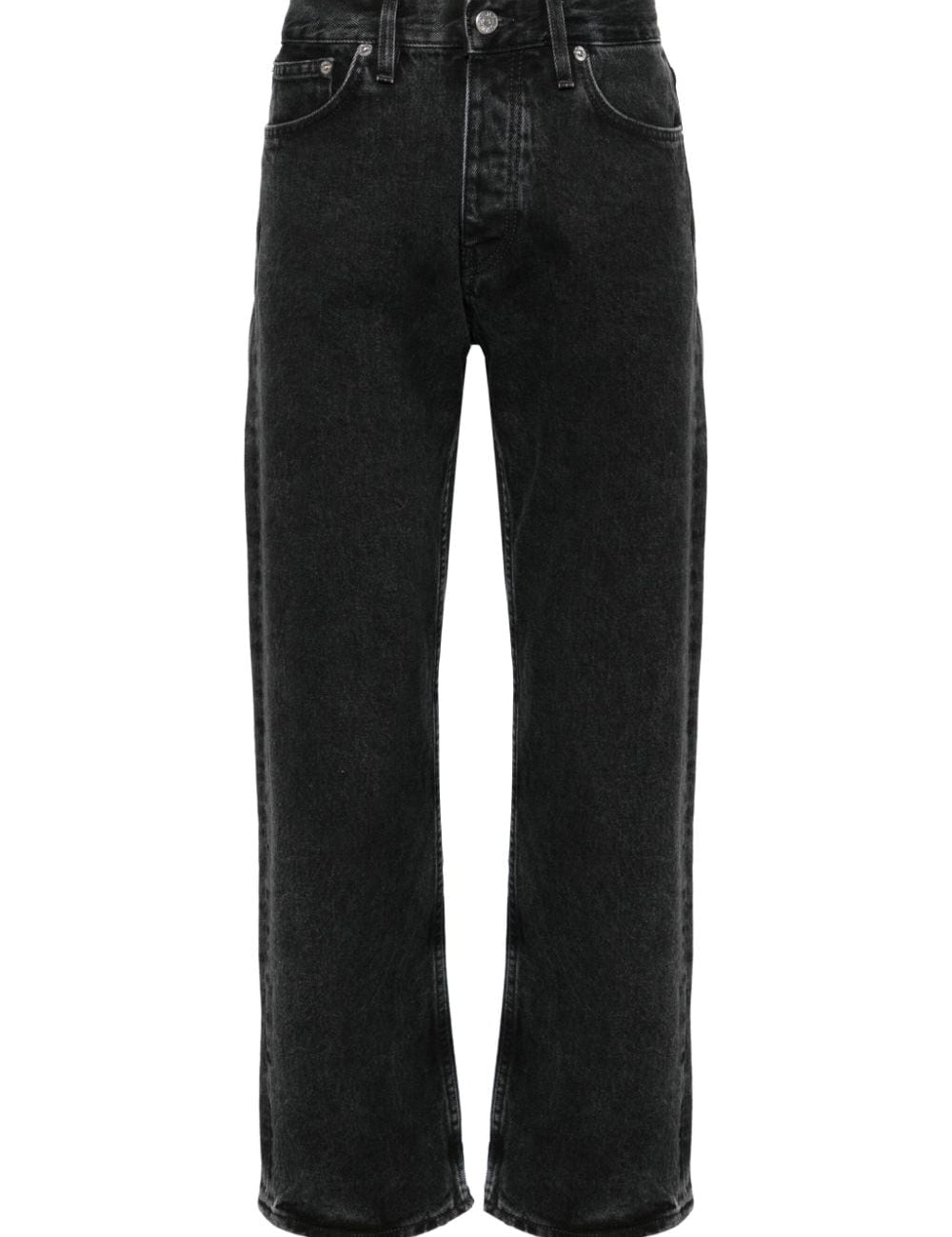 Jeans ampi a vita media in nero Sunflower - uomo 