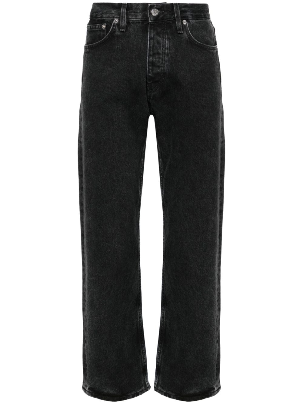Jeans ampi a vita media in nero Sunflower - uomo 