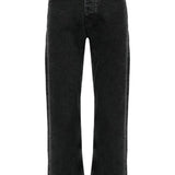 Jeans ampi a vita media in nero Sunflower - uomo 