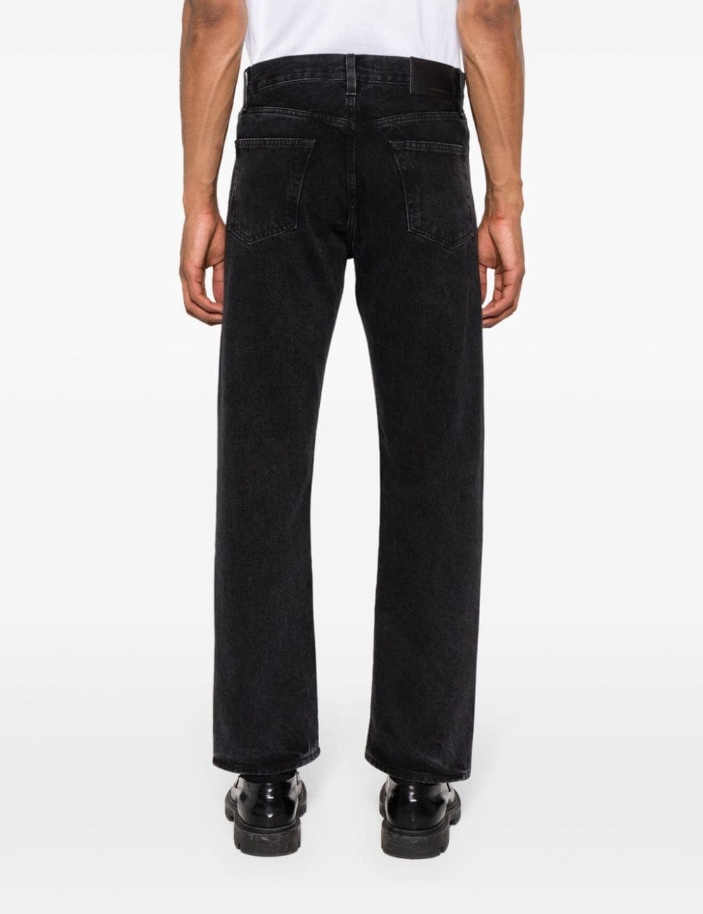 Jeans ampi a vita media in nero Sunflower - uomo 