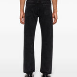 Jeans ampi a vita media in nero Sunflower - uomo 
