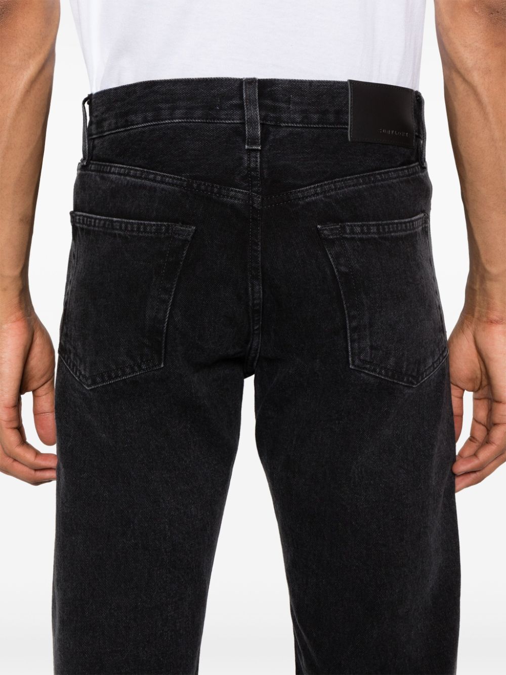 Jeans ampi a vita media in nero Sunflower - uomo 