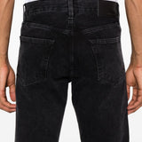 Jeans ampi a vita media in nero Sunflower - uomo 