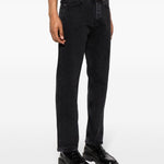 Jeans ampi a vita media in nero Sunflower - uomo 