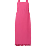 Abito palermo con frange in rosa Taller Marmo -donna 