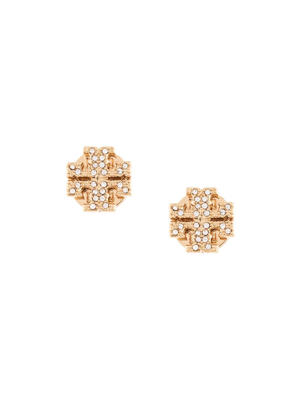 Orecchini a bottone con logo in oro Tory Burch -  donna 