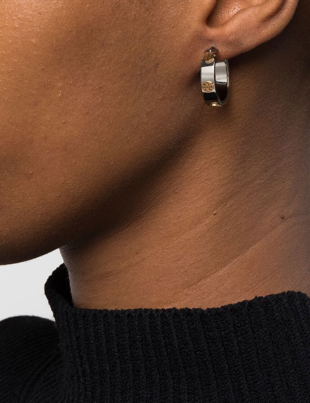 Orecchini a cerchio Miller piccoli in argento TORY BURCH - donna 