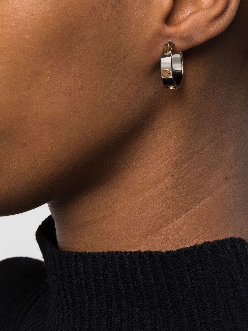 Orecchini a cerchio Miller piccoli in argento TORY BURCH - donna 