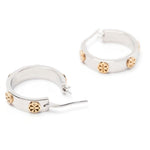 Orecchini a cerchio Miller piccoli in argento TORY BURCH - donna 
